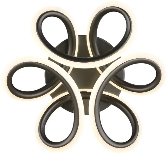 Plafonieră LED Globo 67386-24A MELISAND LED/24W/230V d. 26 cm negru