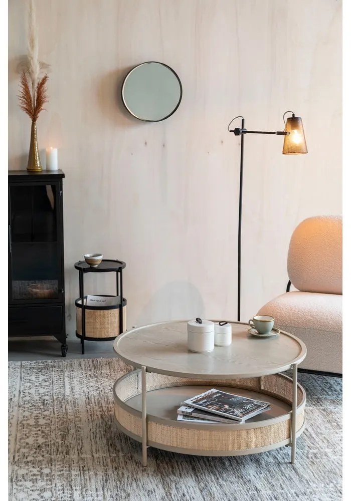 Măsuță auxiliară rotundă ø 30 cm Makoto – White Label