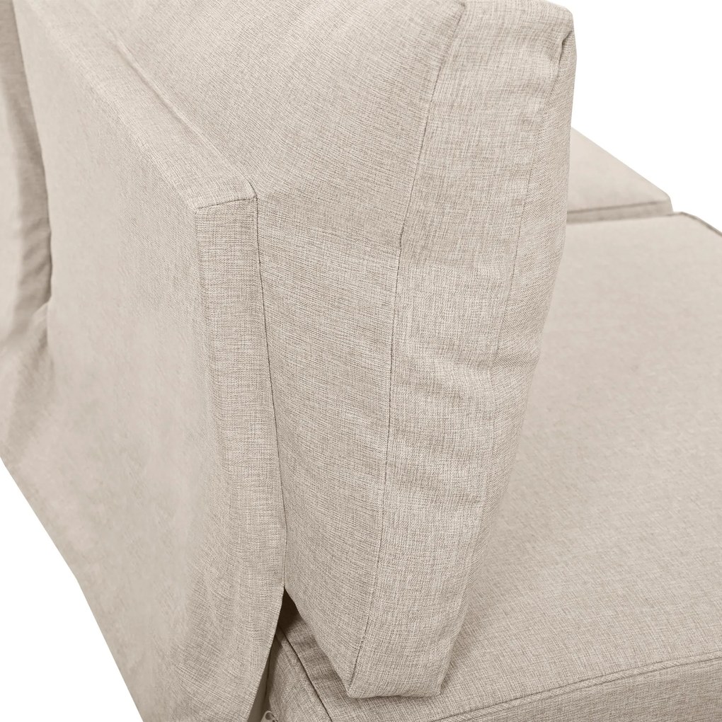 Set mobilier de grădină, cu 2x canapele de două locuri, 2x mese auxiliare, 1x masă, Bej