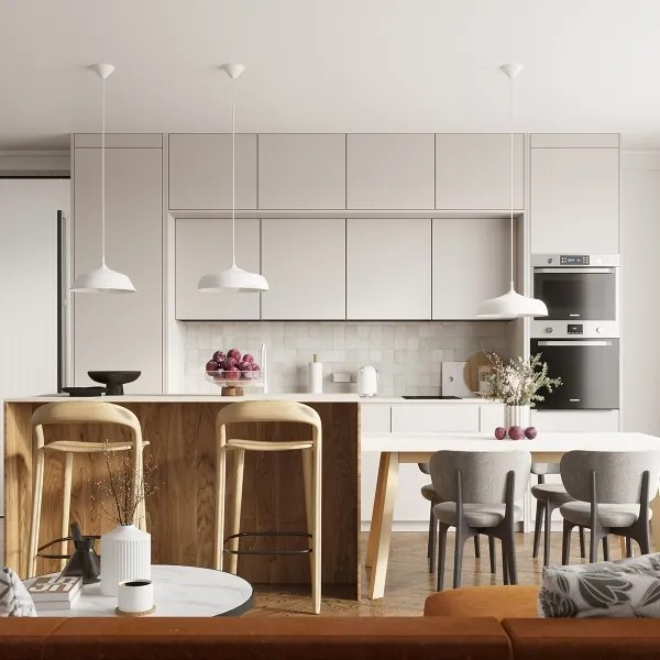 Lustră pe cablu Sollux SL.1329 GINA 1xE27/15W/230V alb