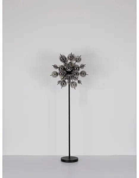 Lampadar Globo 15633SS UDO 6xE14/25W/230V negru/fumuriu