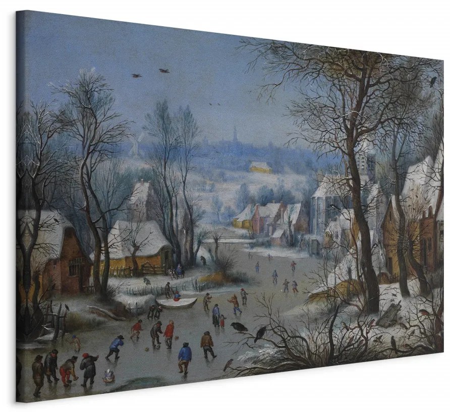 Tablou - Winter Landscape with a Bird Trap