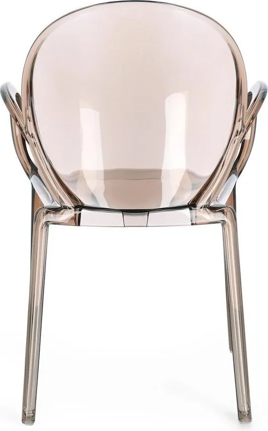 Scaun de grădină maro deschis din plastic Camilla – Bizzotto