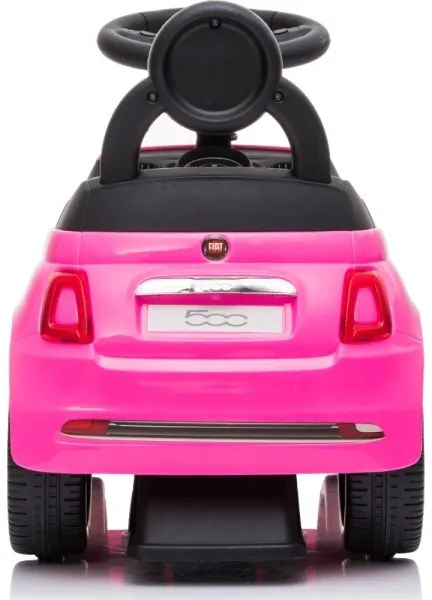 Bicicletă fără pedale Fiat 500 roz