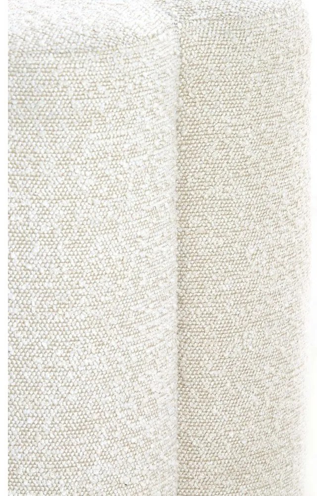 Taburet crem cu tapițerie din stofă bouclé Nalani – Light & Living