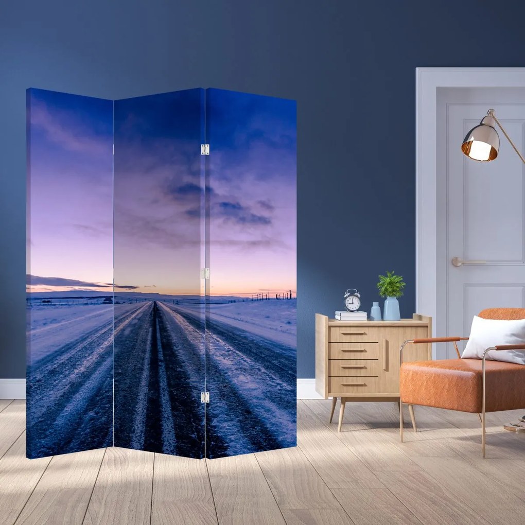 Paravan - Autostrada iarna (126x170 cm)