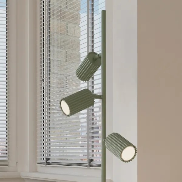 Sollux SL.2026 - Lampadar KARBON 3xGU10/10W/230V verde