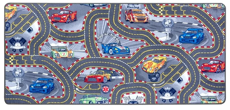 Covor pentru copii Hanse Home Play Race Track, 90x200 cm