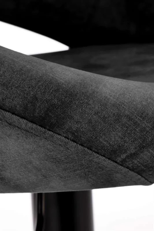 Scaun de bar H102 velvet negru