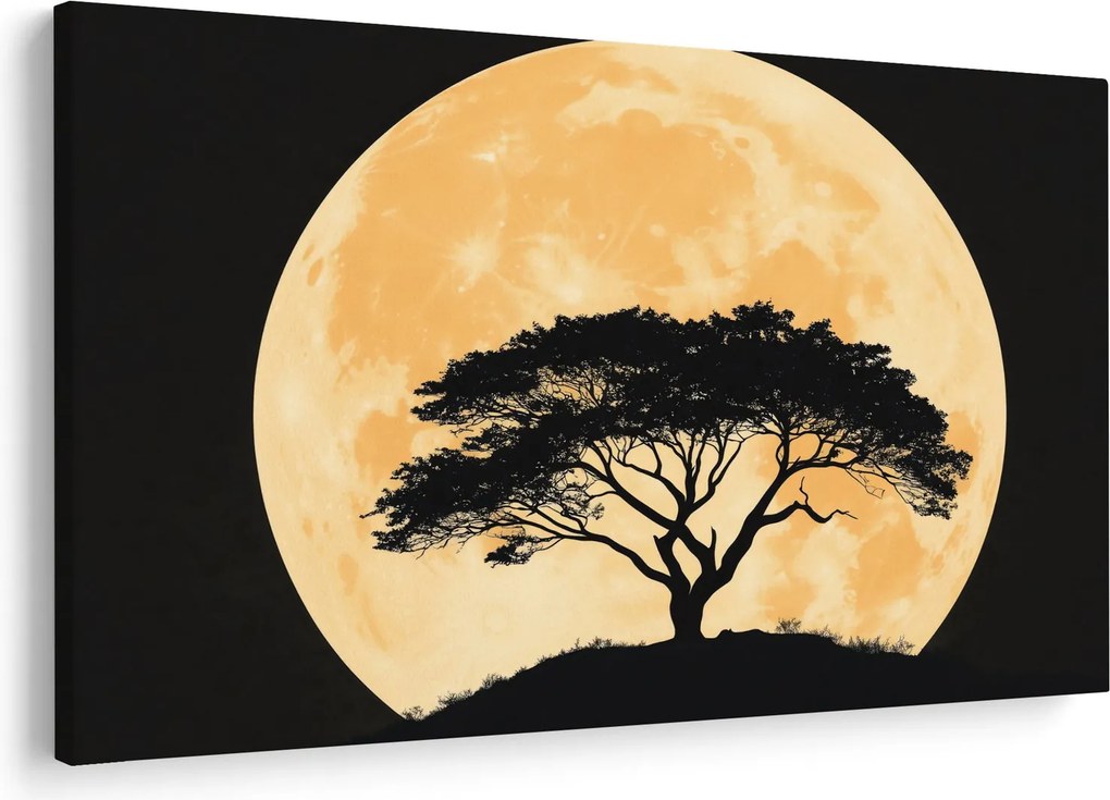 Tablou – Arbore în lună plină aurie II. (90x60 cm)