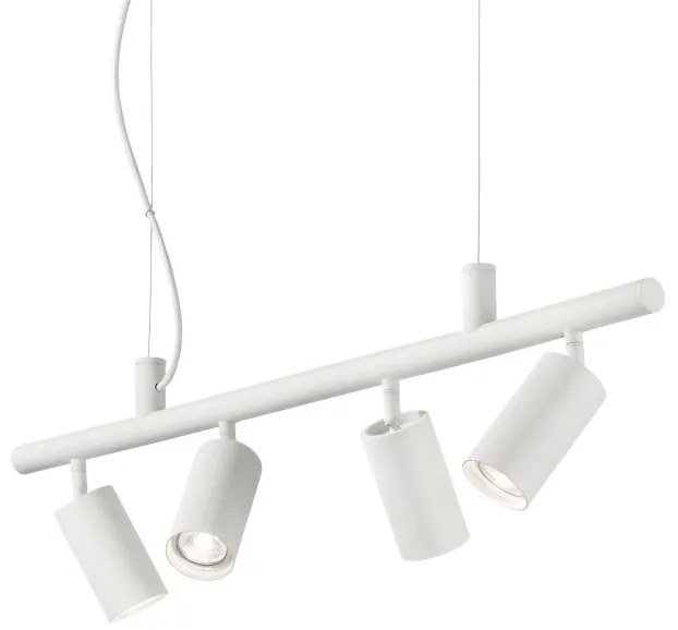 Lustra modera cu spoturi directionabile DYNAMITE SP4 BIANCO 231372 IDL