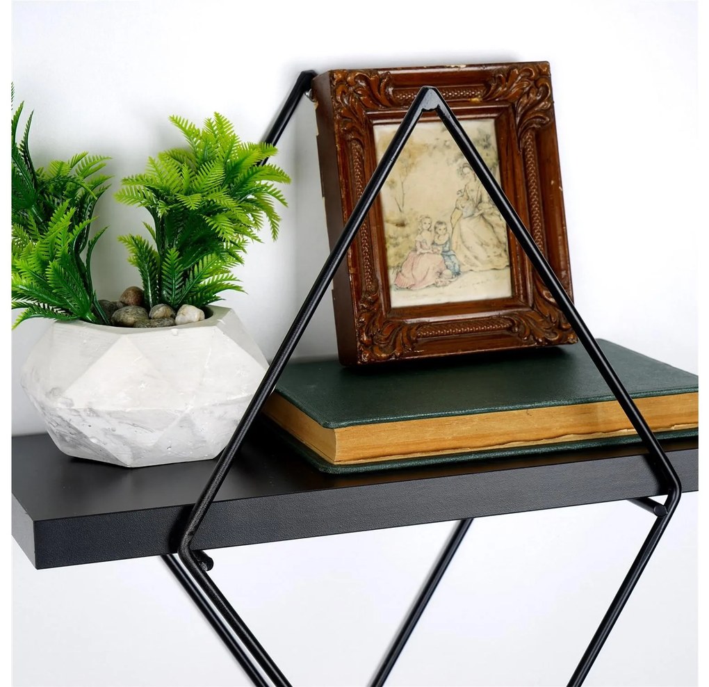 Raft decorativ de perete Duvelo 15 (negru) . 1093638