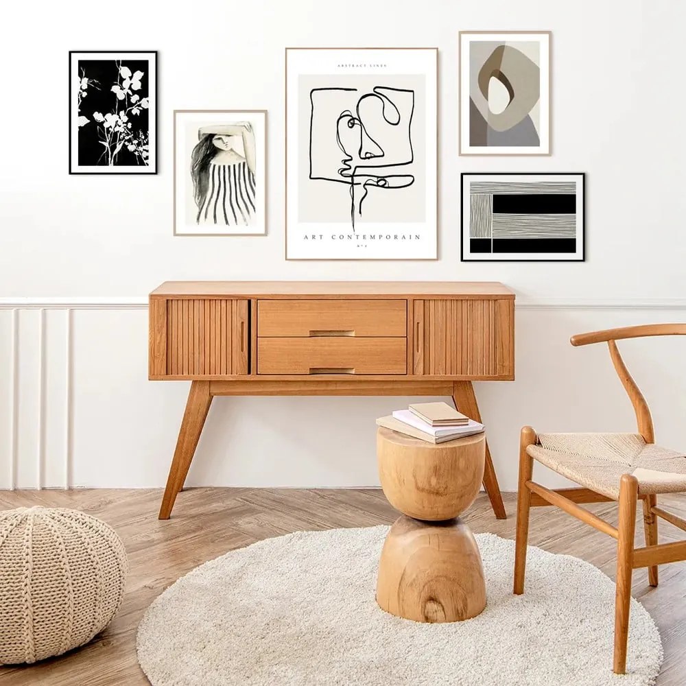 Tablou 50x70 cm Art Contemporain – Malerifabrikken