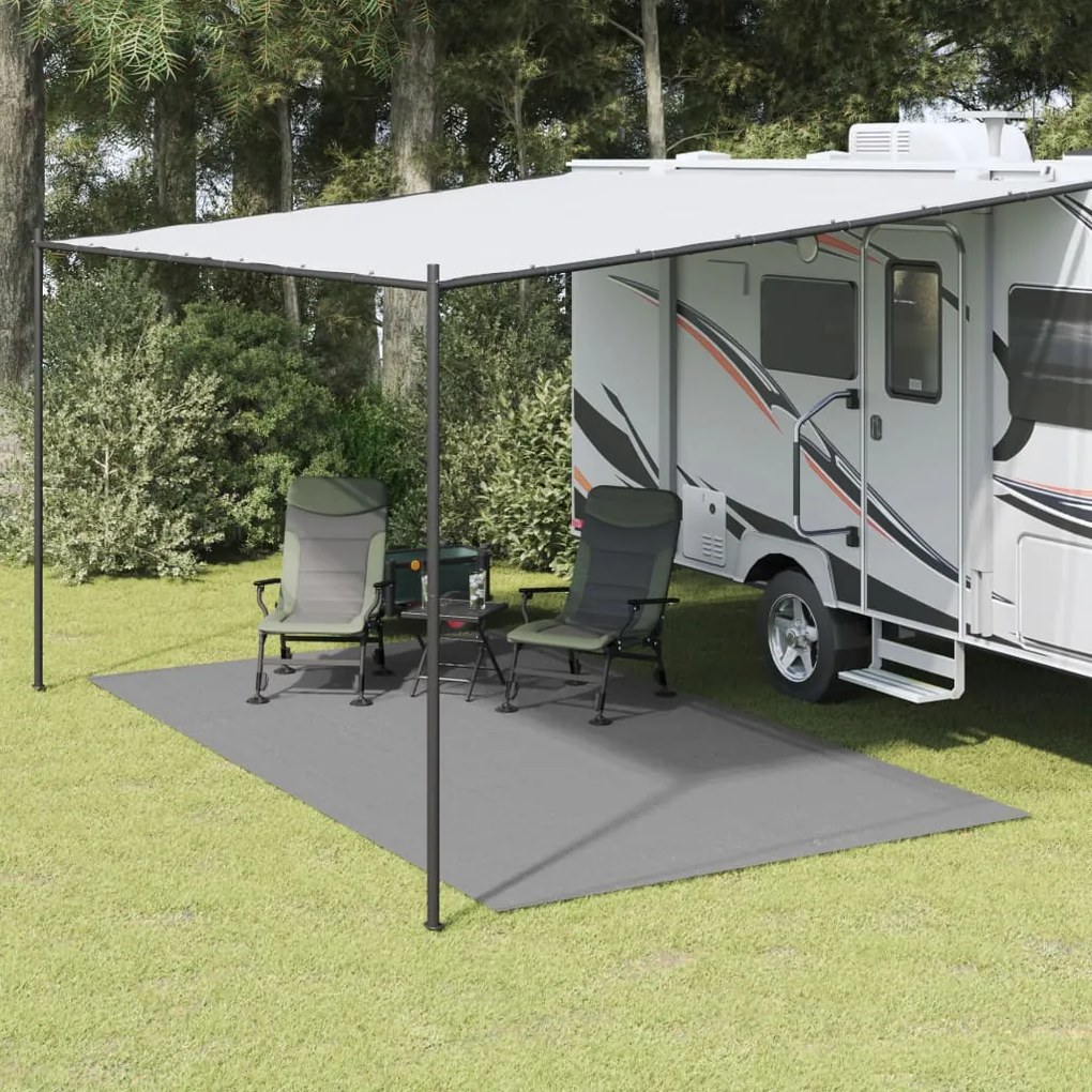 vidaXL Covor pentru cort, antracit, 4,5x2,5 m