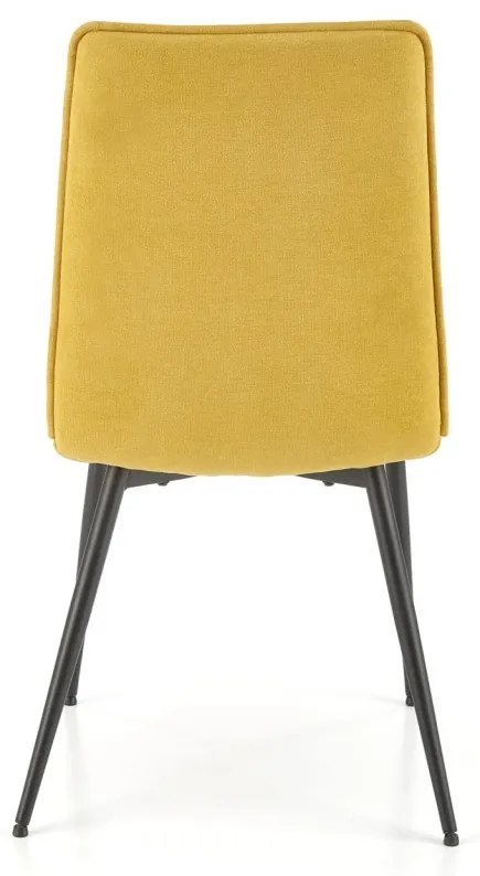 Scaun tapitat K493 mustariu - H92 cm