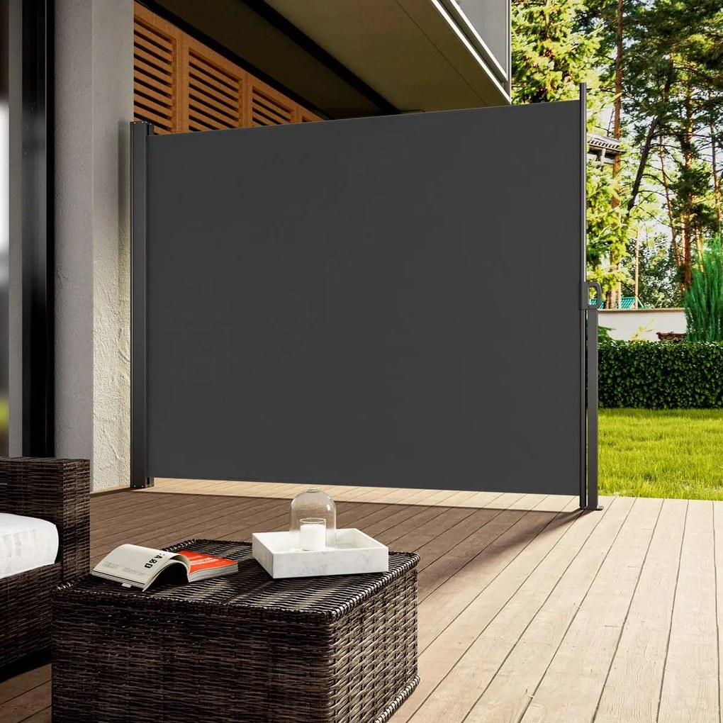 Casaria Marchiză laterală NOSARA pentru terasă, 180x300cm, antracit
