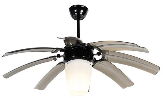 Ventilator de tavan negru cu telecomanda - Wings 42