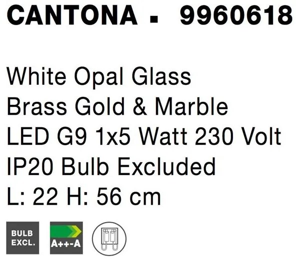 Veioza, Lampa de masa design modern CANTONA NVL-9960618