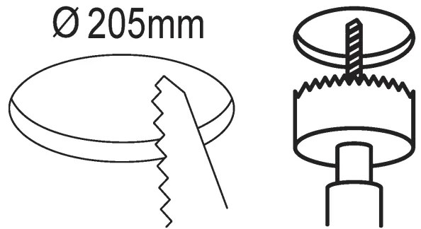 Eglo 99151 - Plafonieră LED încastrată FUEVA 5 LED/16,5W/230V