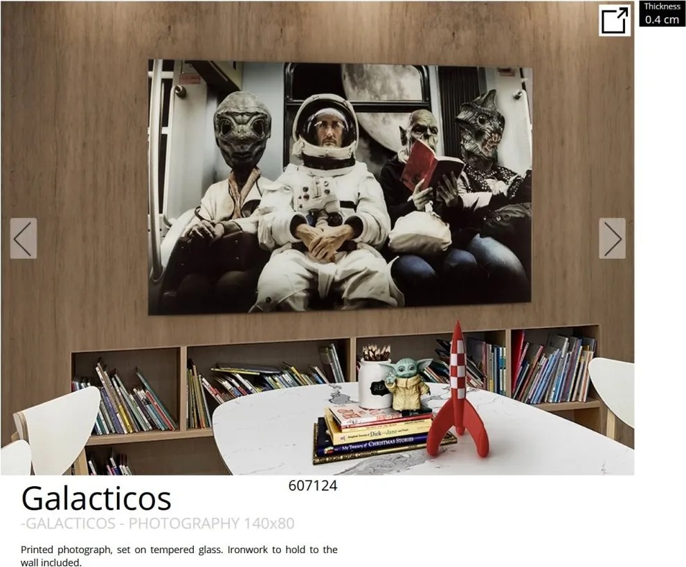 Tablou de perete decorativ Galacticos, 140x80cm