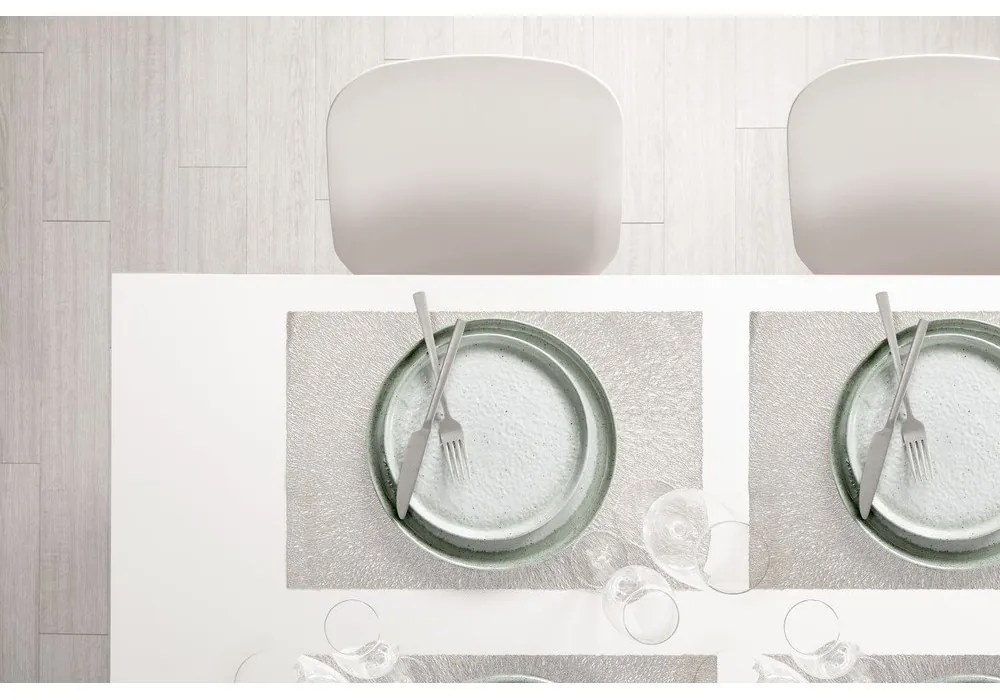 Suport de farfurie Tiseco Home Studio,30 x 45 cm, argintiu