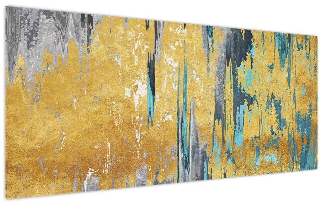 Tablou - Design auriu (120x50 cm)