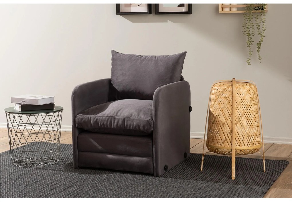 Fotoliu extensibil Sagoretti (gri). Promo -23%. 1107045