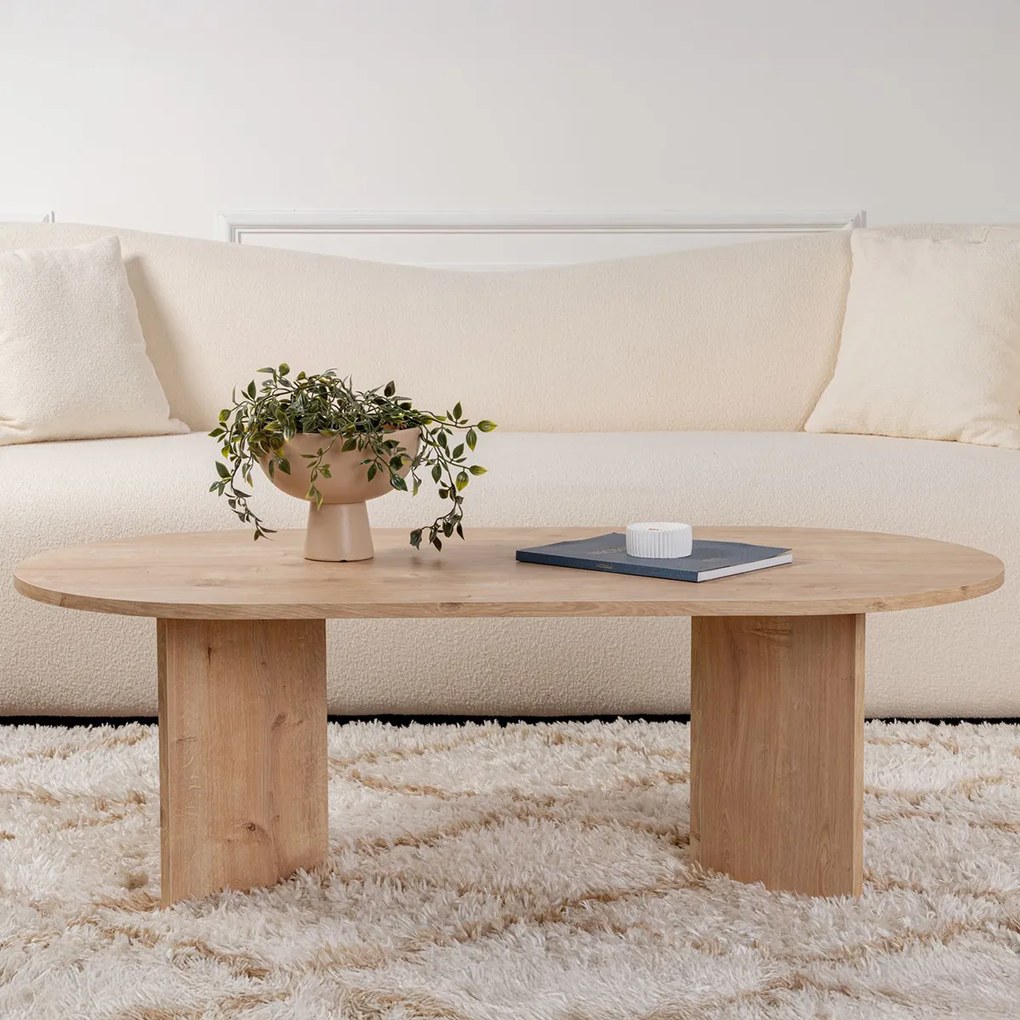 Măsuță de cafea Sable Sapphire Oak, stejar safir