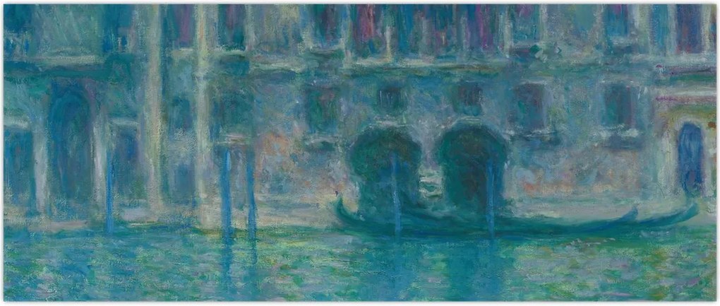 Tablou - Claude Monet, Palazzo da Mula, Venice, reproducere (120x50 cm)