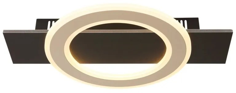 Plafoniera LED slim MDF maro JAYDEN