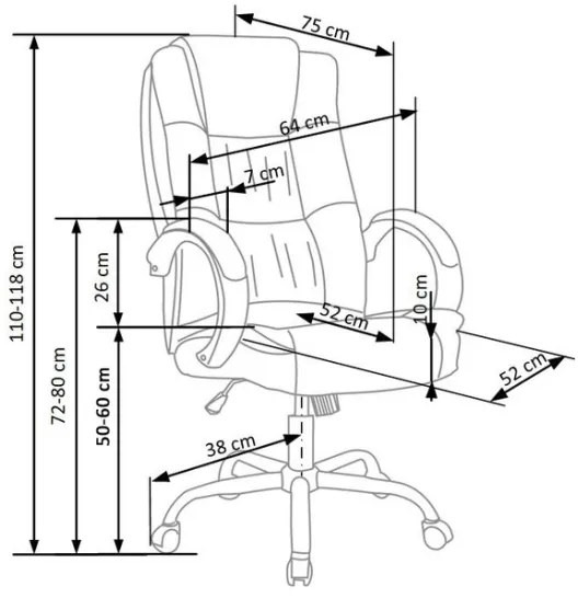 Scaun de birou RELAX negru