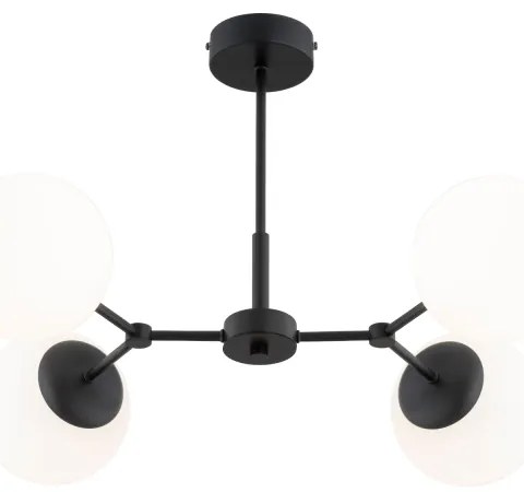Lustră pe tijă FOTON 4xE14/10W/230V negru