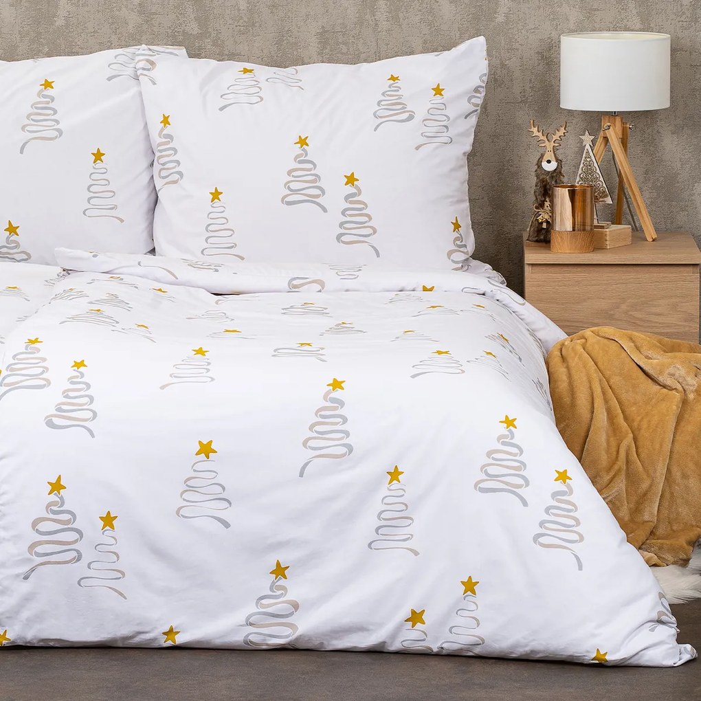 Lenjerie de pat 4Home Christmas tree , 160 x 200 cm, 70 x 80 cm, 160 x 200 cm, 70 x 80 cm