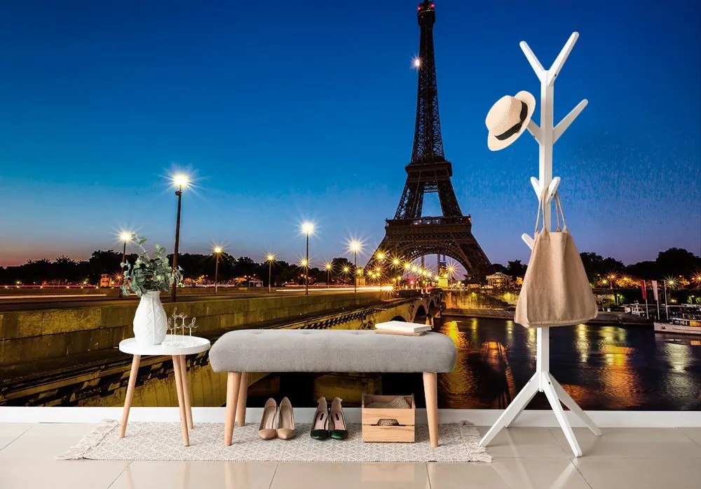 Fototapet autoadeziv Turnul Eiffel noaptea