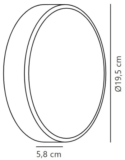 Aplică LED de exterior Nordlux OLIVER LED/9W/230V IP54 d. 19,5 cm