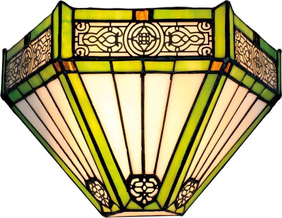 BRILAGI - Tiffany aplică de perete cu vitralii EMERALD 1xE14/40W/230V