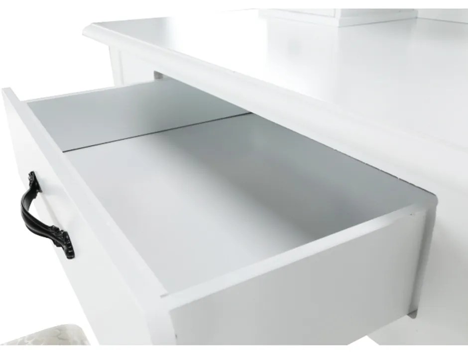 Măsuță decorativă cu scaun LINET NEW, albă