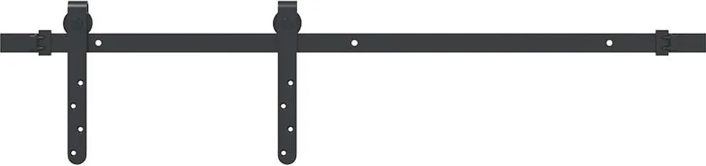 vidaXL Set uși glisante pentru dulap 91 cm oțel carbon