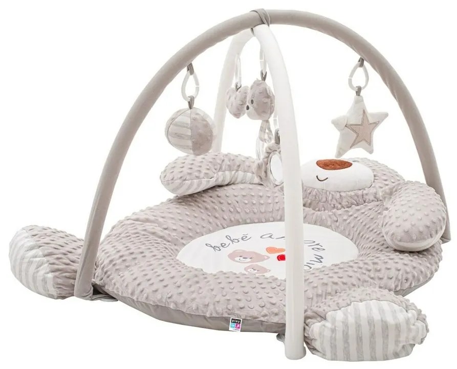 Pătură de joacă de lux PlayTo din Minky cu ursuleț Melody