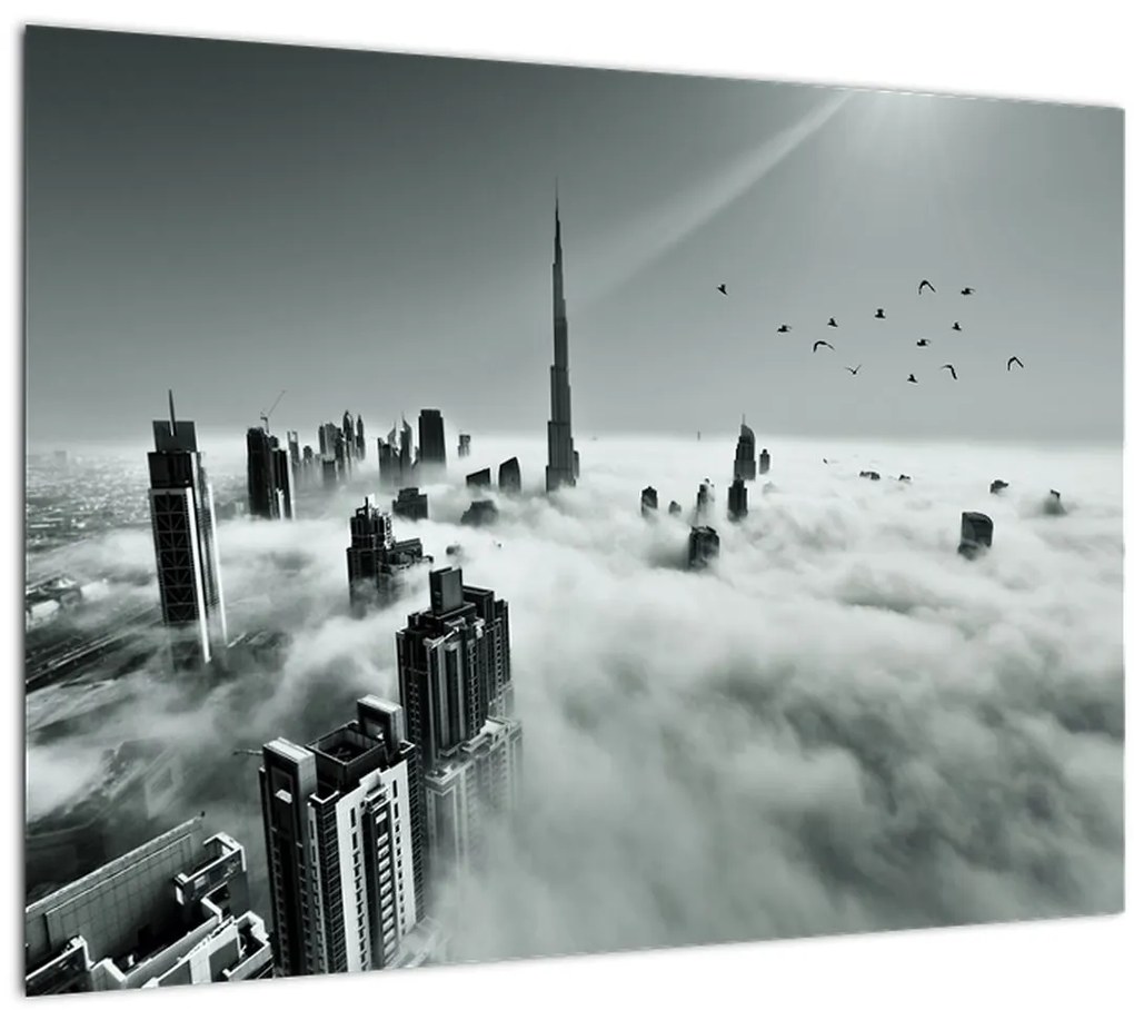 Tablou pe sticlă - Zgârie-nori, dubai (70x50 cm)