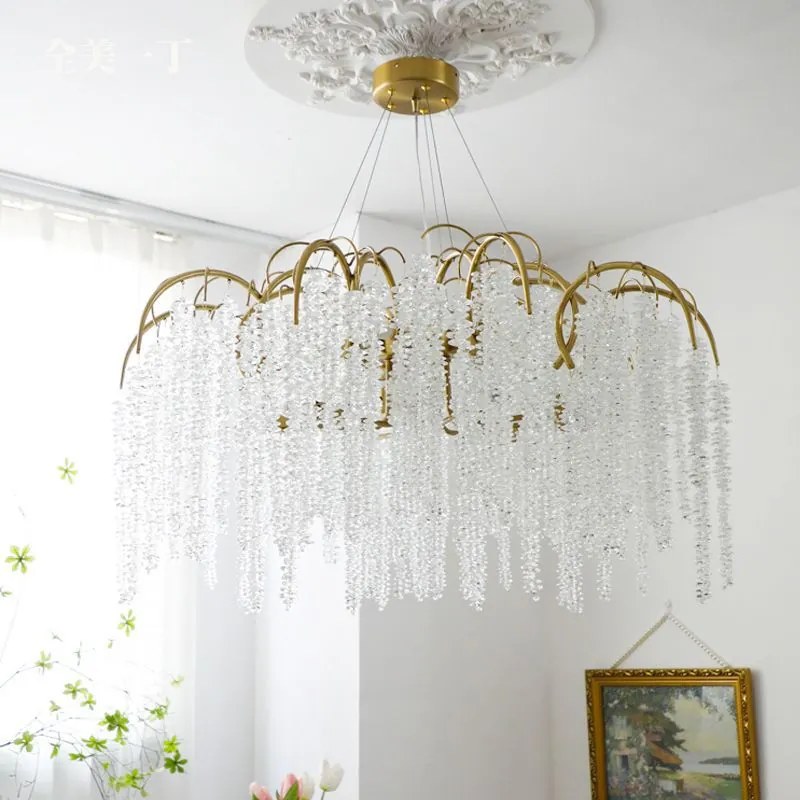 Candelabru living ciucuri de cristal by Anzazo