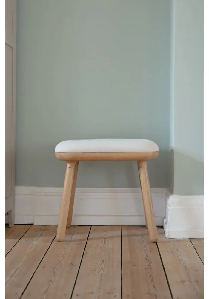 Scaun alb-în culoare naturală Paff Tall – UMAGE