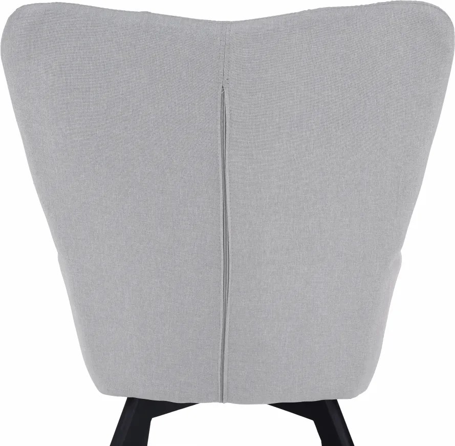 Fotoliu de design, gri/negru, FONDAR