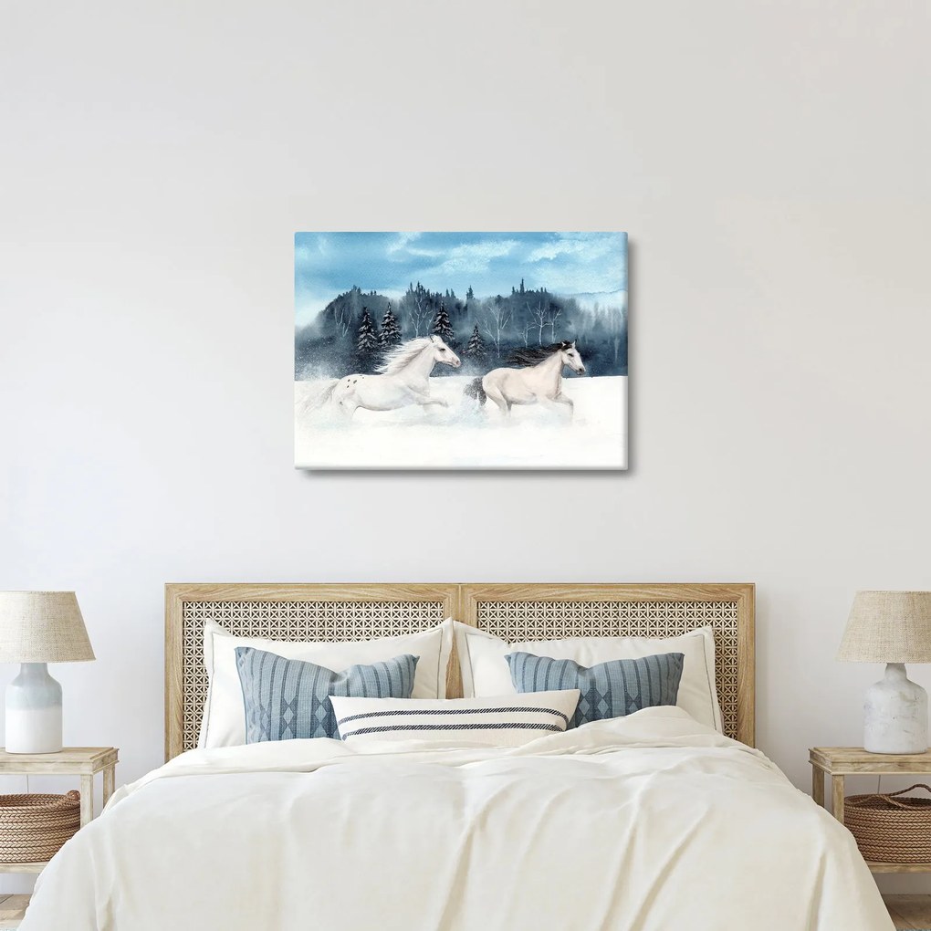 Tablou cu caii pictați (70x50 cm)
