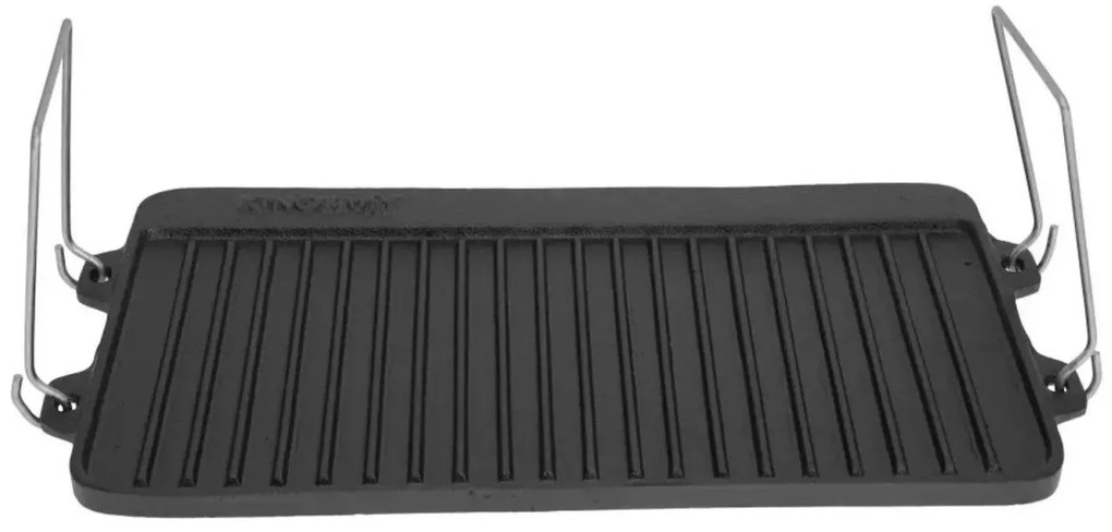 Placa grill fonta pura, cu manere, 44x24x2 cm Kinghoff KH1262