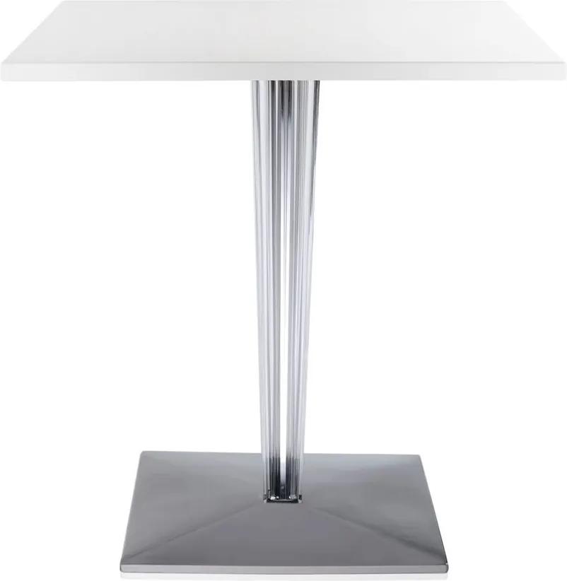 Masa Kartell TopTop design Philippe Starck &amp; Eugeni Quitllet, 70x70cm, alb