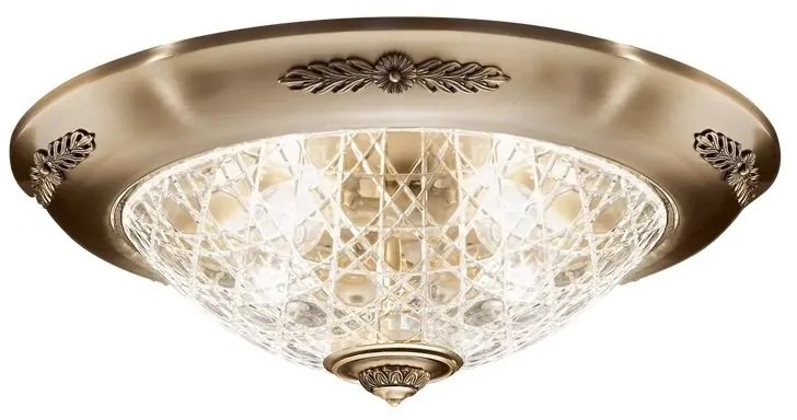 Plafoniera eleganta LUX realizata manual Crystal Glass - Giotto, 48cm