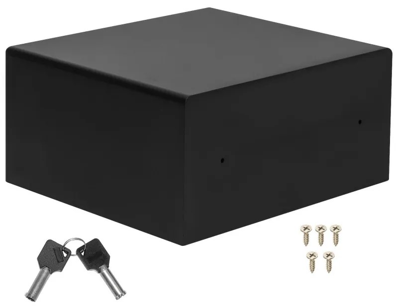 Seif electronic Adler AD 1045, 200x420x370 mm, 14 l, Blocare după 4 încercări greșite, Avertizare baterie descărcată, Negru