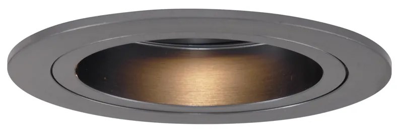 Set de 6 spoturi încastrate moderne Gunmetal GU10 50mm rotunde orientabile - Chuck