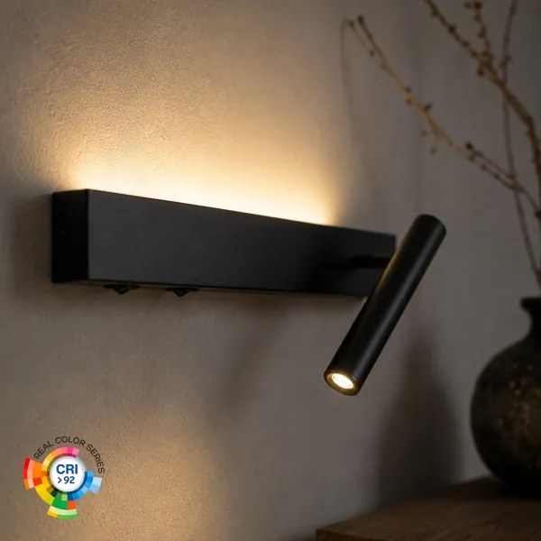 Brilagi - Aplica de perete LED tip spot ARLIX LED/3W/230V + LED/7W negru CRI 90